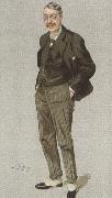 percy bysshe shelley portrayed in a 1905 vanity fair cartoon oil painting